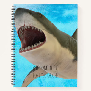 Carnet Great White Shark Boys School Spiral