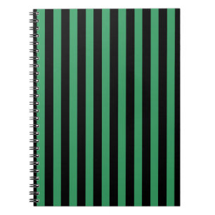 Carnet Green and black candy stripes