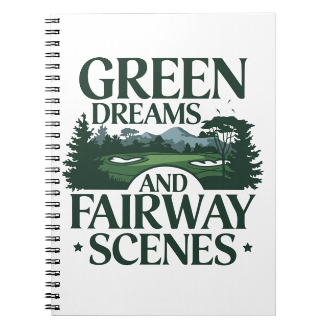 Carnet Green Dreams, Golf tendance (Devant)