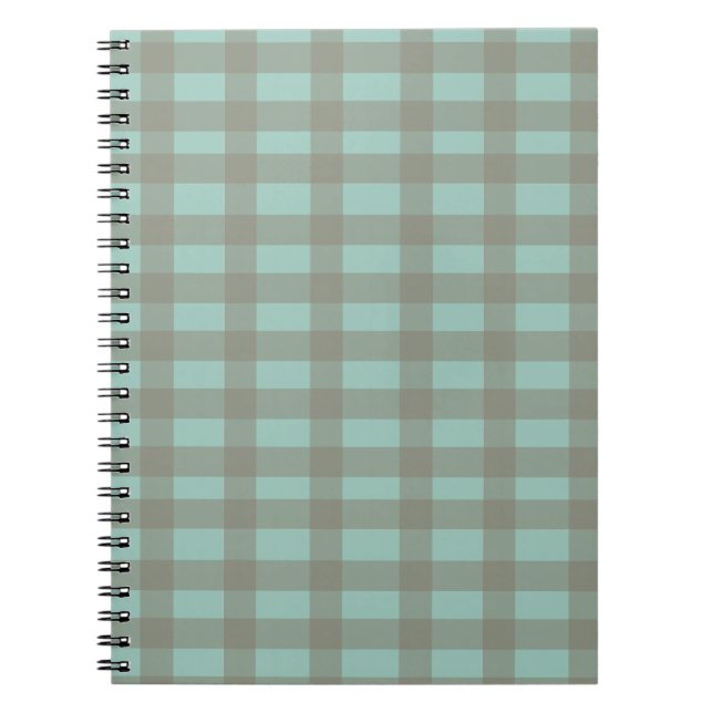 Carnet Green Gingham (Devant)
