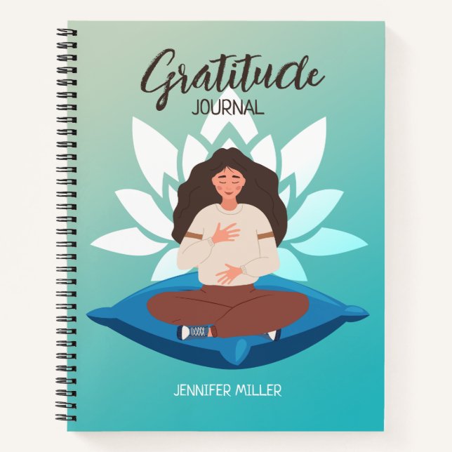 Carnet Green Gratitude Journal, Law of Attraction (Devant)