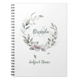Carnet Green leave wreath