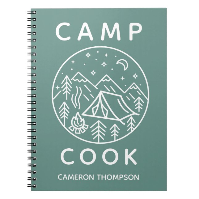 Carnet Green Personnalisé Summer Camp Cook (Devant)