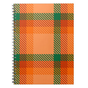 Carnet Green, Red, Orange and Beige Tartan Plaid Scottish