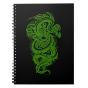 Carnet Green Serpent Spiral Notebook