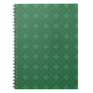 Carnet Green Shippo motif