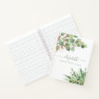 Greenery Watercolor Personalized monogram