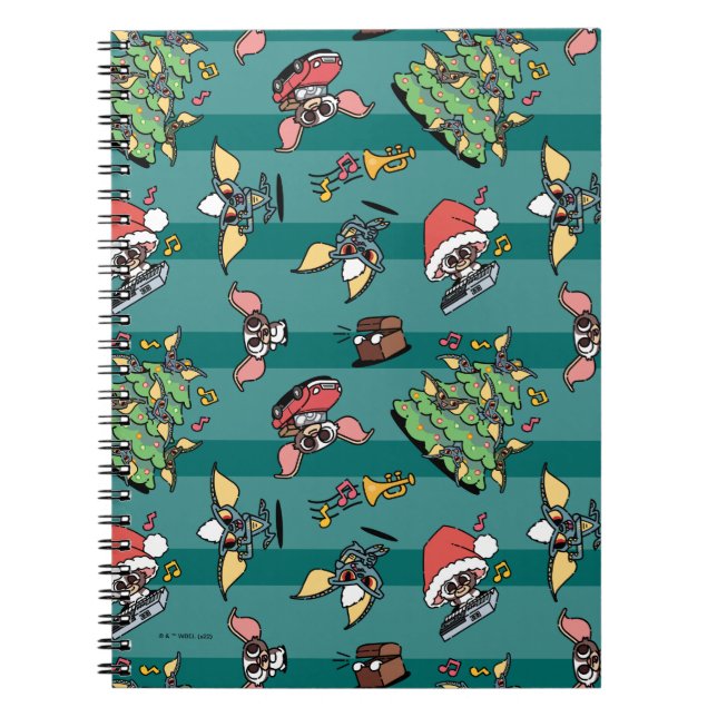 Carnet Gremlins | Motif de Noël comique (Devant)