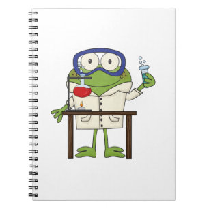 Carnet Grenouille dans le laboratoire de la Science