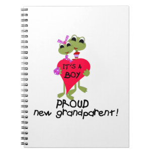 Carnet Grenouille fière grand-parent des cadeaux de garço