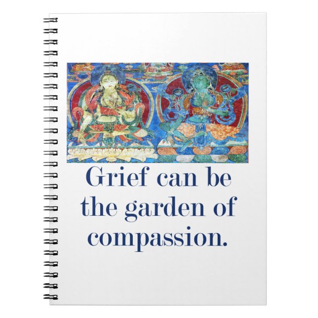 Carnet Grief Peut Être Le Jardin - Citation Compassion (Devant)
