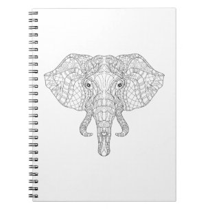 Carnet Griffonnage 2 de tête d'éléphant
