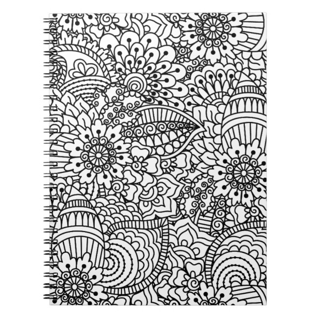 Carnet Griffonnage de fleur (Devant)