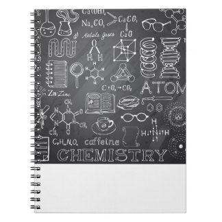 Carnet Griffonnage de la Science de chimie dans le