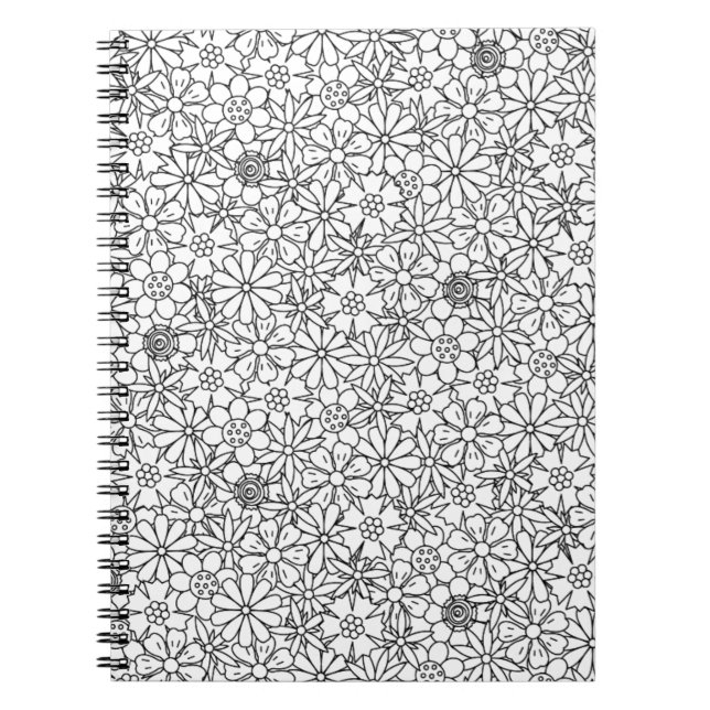 Carnet Griffonnage floral (Devant)