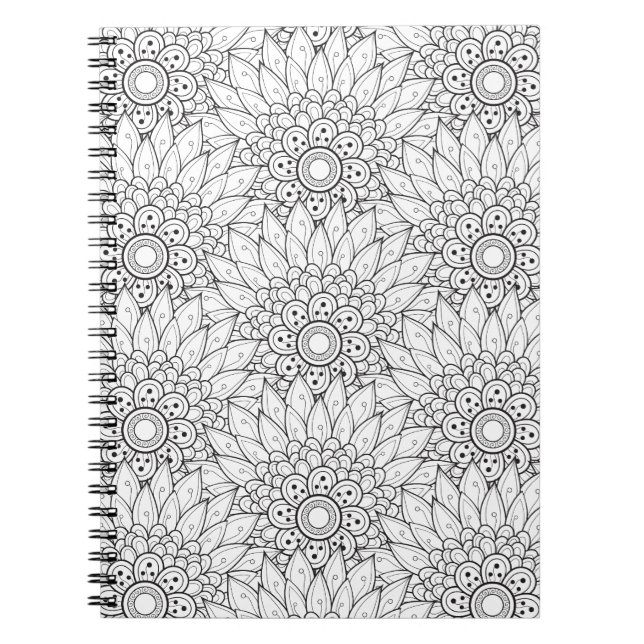 Carnet Griffonnage floral de jardin (Devant)