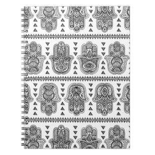 Carnet Griffonnage tiré par la main indien de Hamsa