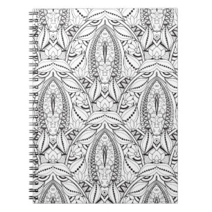 Carnet Griffonnage tribal abstrait