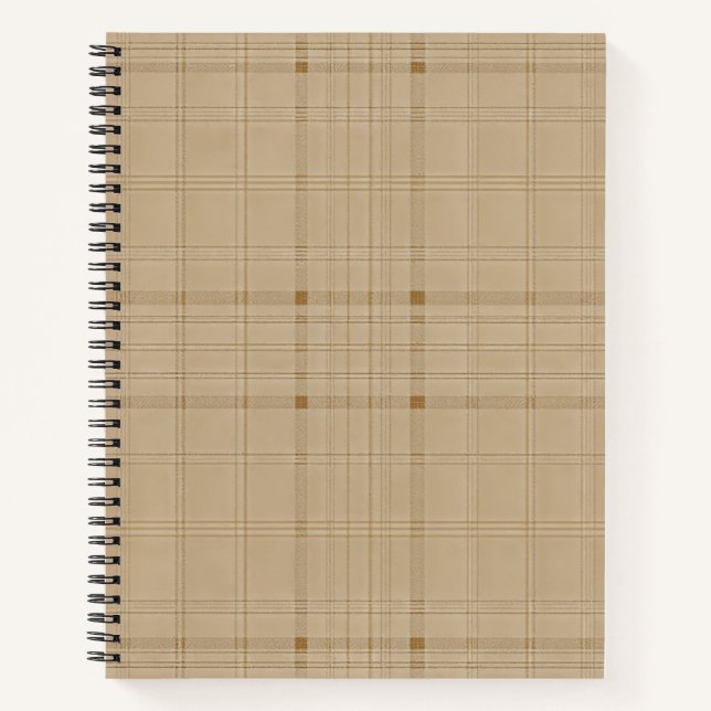 Carnet Grille subtile - marron (Devant)
