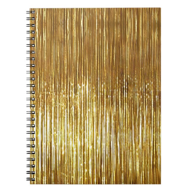 Carnet Grilles de minuscules en or glam (Devant)