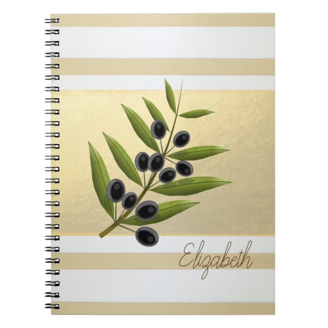 Carnet Grilles d'or moderne, Branche d'olivier - Personna (Devant)