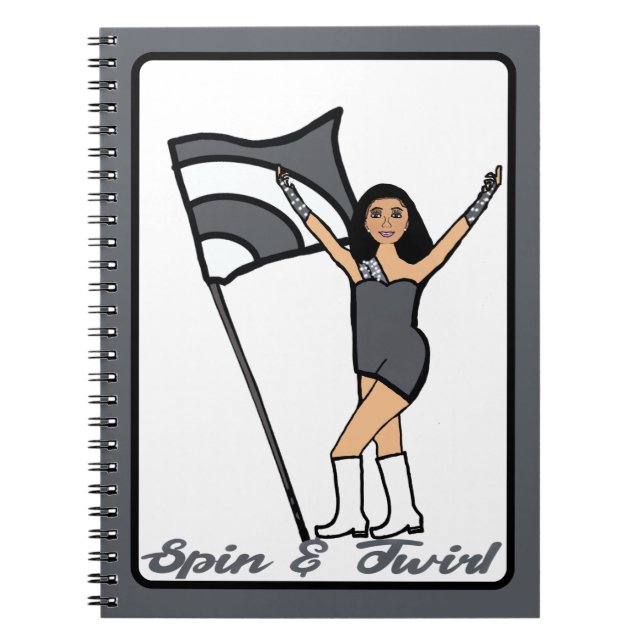Carnet gris acier Dancer (Devant)