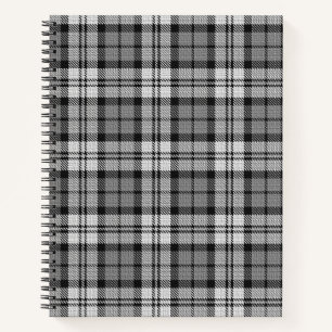 Carnet Gris Blackwatch Tartan Design Plaid