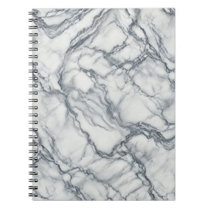 Carnet Gris Chic & Aspect Marbre Blanc Glamour