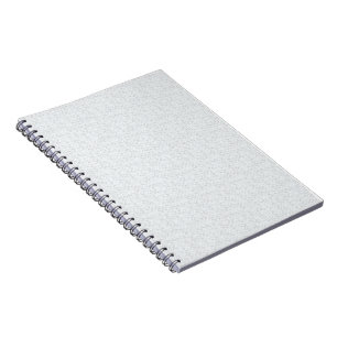 Carnet Gris Clair Floral Géométrique Motif Été Moderne