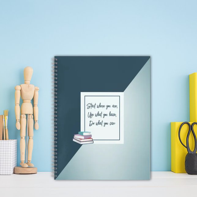 Carnet gris simple personnalisé (Créateur téléchargé)