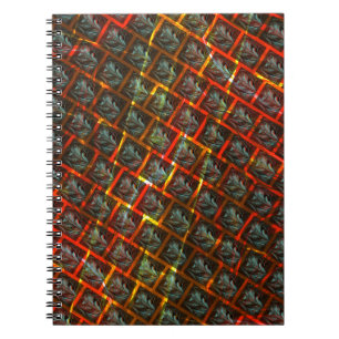 Carnet Gris "yeux encadrés", pâturages, grille carré ou r