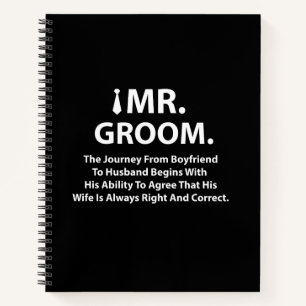 Carnet Groom Bachelor Party Cadeaux