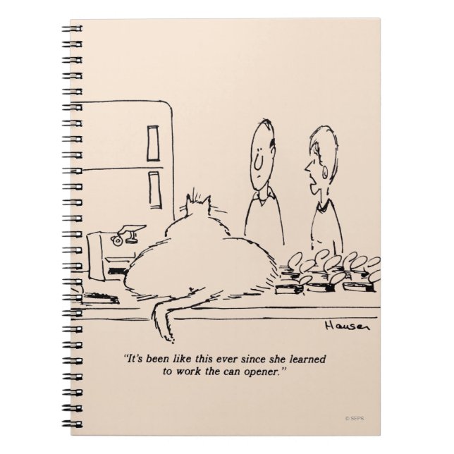 Carnet Gros chat (Devant)