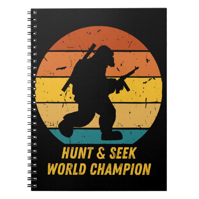 Carnet Gros pied Ne voulez pas se cacher et chercher de n (Devant)