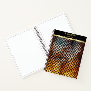 Carnet Gros plan de motifs venimeux de serpent