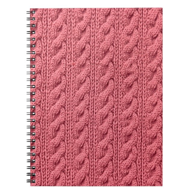 Carnet Gros plan du motif de la texture du pull. (Devant)