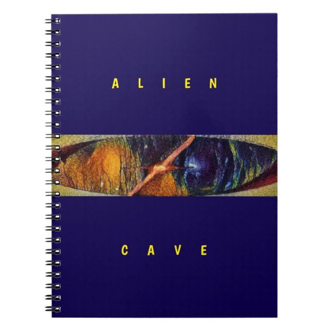Carnet Grotte Alien - Violet  (Devant)