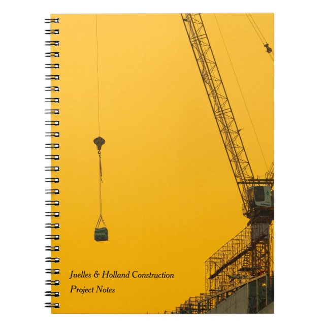 Carnet Grue de coucher du soleil minimal (Devant)