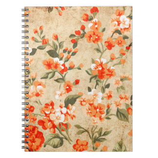 Carnet Grunge de fleurs