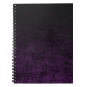 Carnet Grunge Ombre noir et violet texture
