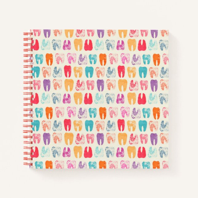 Carnet Grunge Tooth Motif (Devant)