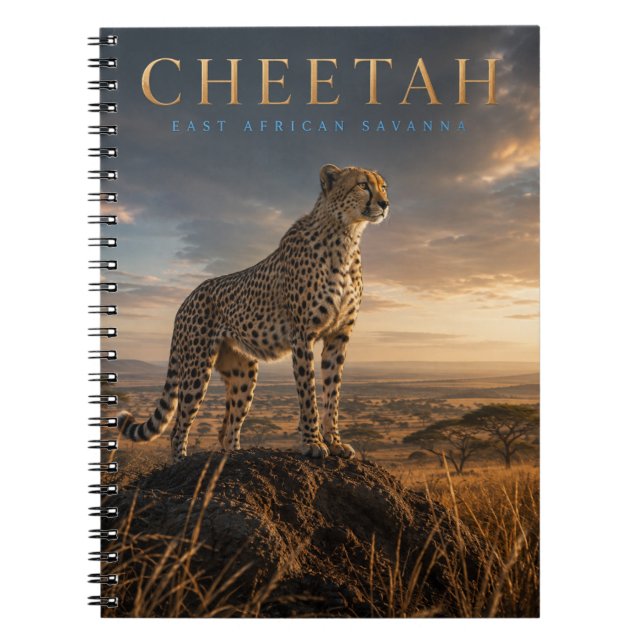 Carnet Guépard Savane d'Afrique de l'Est ANIMALS (Devant)