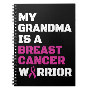Carnet Guerrier/Bloc/Grand-mère...Carnet du cancer du sei