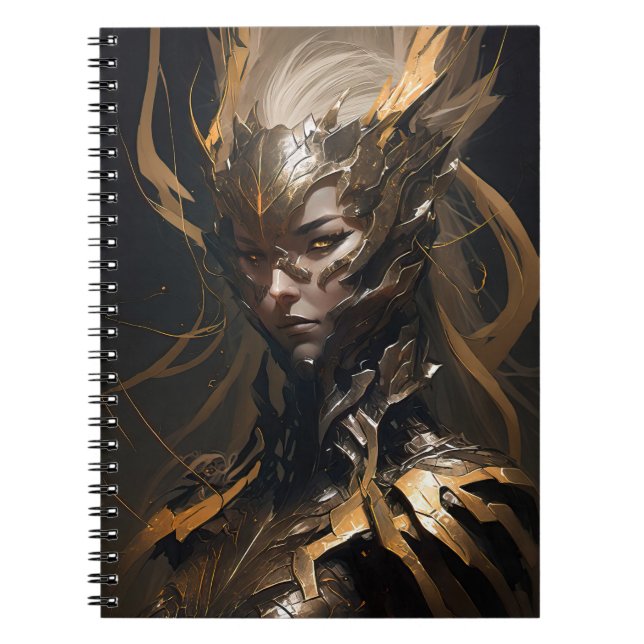 Carnet Guerrier Portrait Imaginaire Peinture Esprit Sauva (Devant)