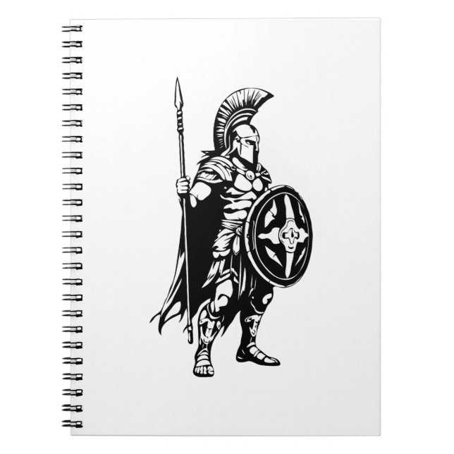 Carnet Guerrier spartiate pour de vrais combattants (Devant)