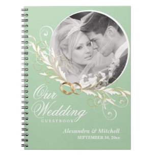 Carnet Guestbook fait sur commande de mariage de photo -