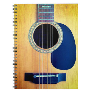 Carnet Guitare acoustique Dreadnought 6 cordes Design d'a