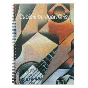 Carnet Guitare (Banjo) et Lunettes, Juan Gris, Art Vintag