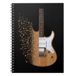 Carnet Guitare électrique Jazz Musicien Notes musicales