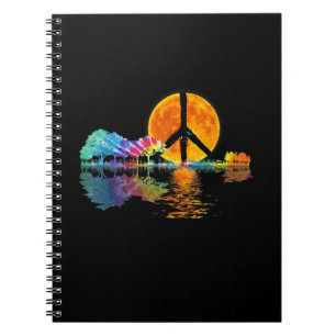 Carnet Guitare Guitare Lac Shadow Peace Love Guitare